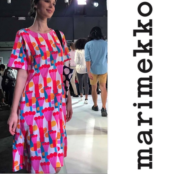 Marimekko Dresses & Skirts - Marimekko Rare Limited Edition 2018 Pompula Flowerpots Print Dress Size Small